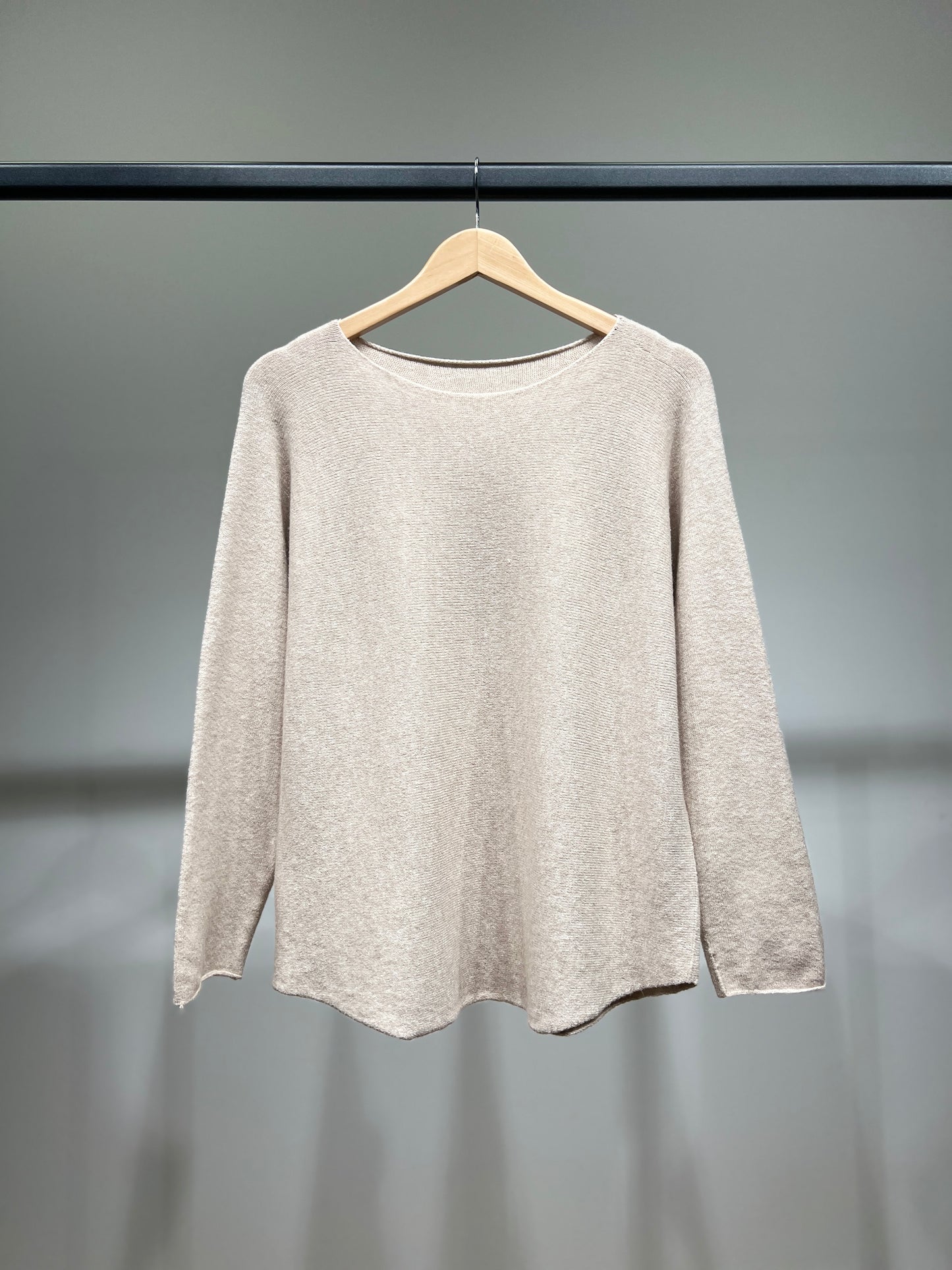 Pull En Maille Manche Longue Col Rond Viscose