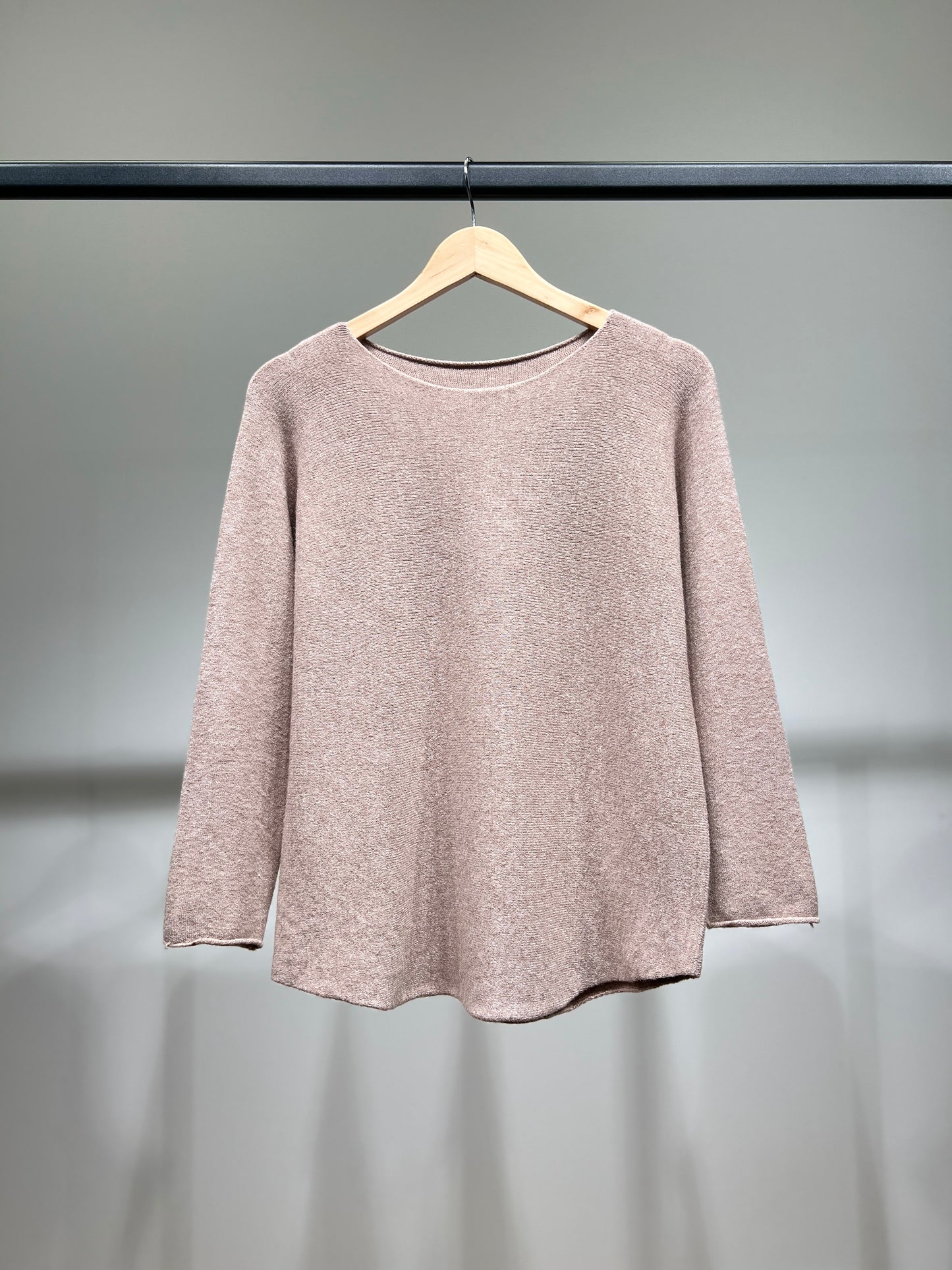 Pull En Maille Manche Longue Col Rond Viscose