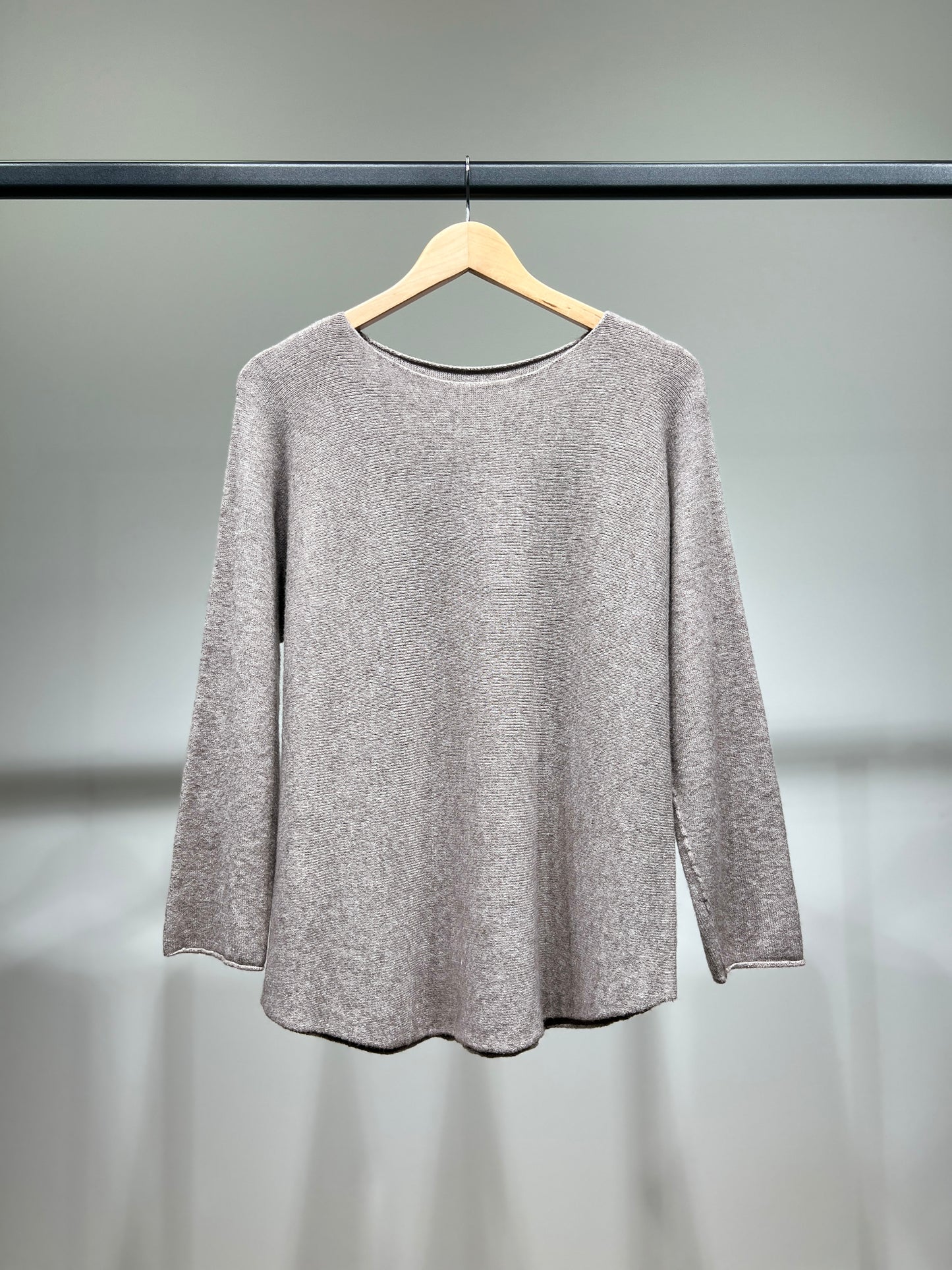 Pull En Maille Manche Longue Col Rond Viscose