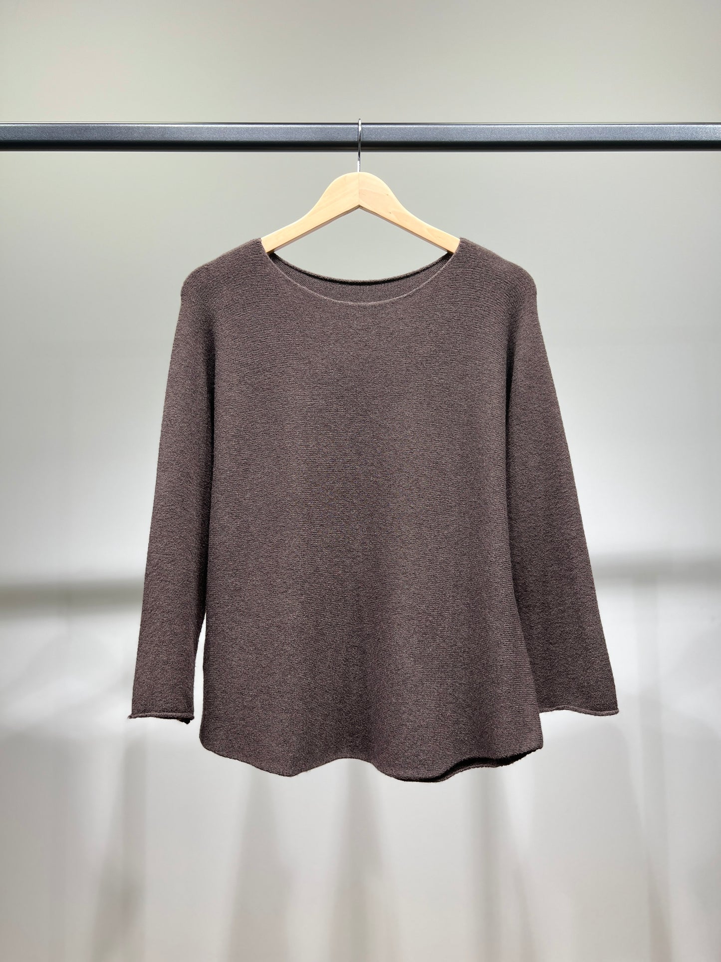 Pull En Maille Manche Longue Col Rond Viscose