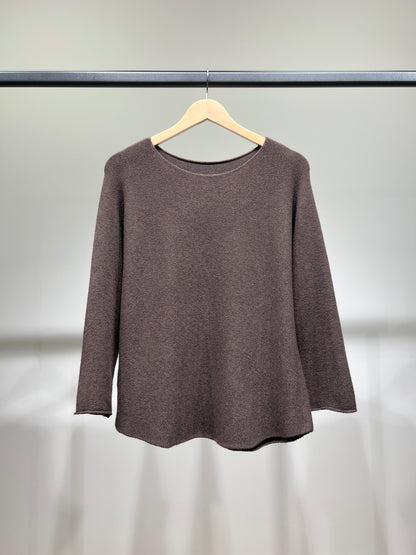 Pull En Maille Manche Longue Col Rond Viscose