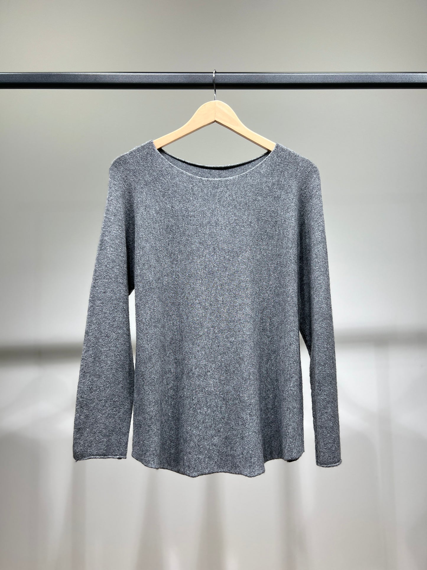 Pull En Maille Manche Longue Col Rond Viscose