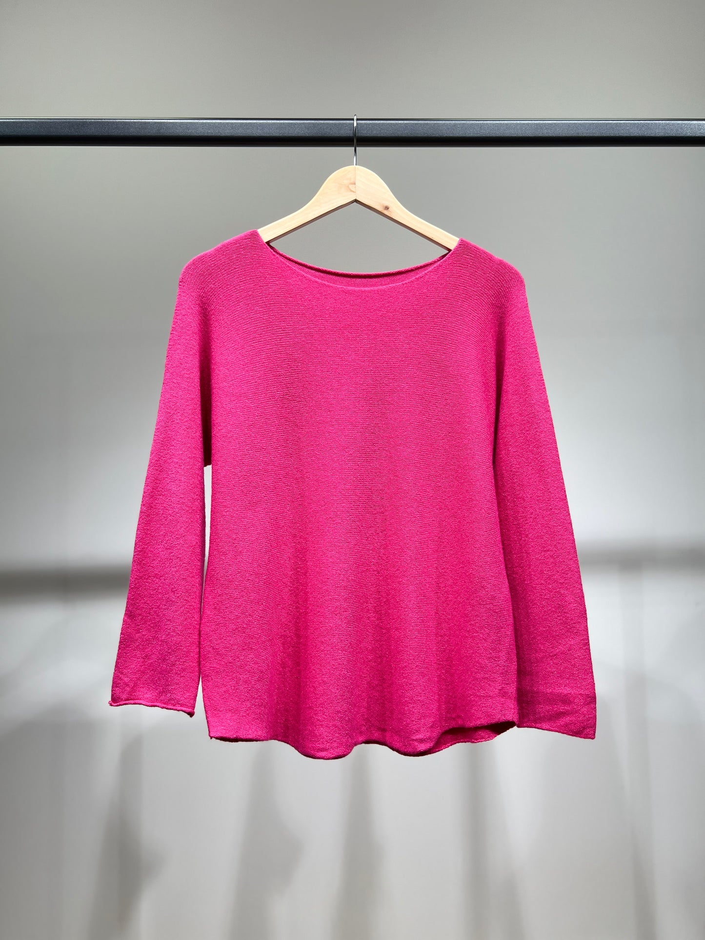 Pull En Maille Manche Longue Col Rond Viscose