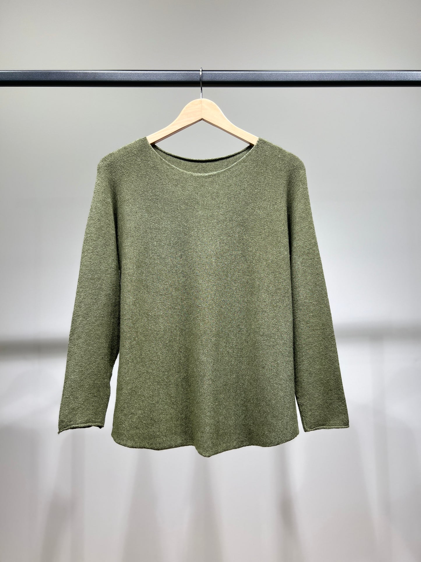 Pull En Maille Manche Longue Col Rond Viscose