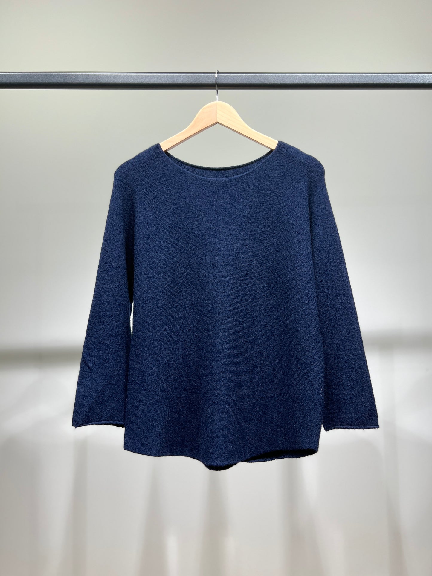 Pull En Maille Manche Longue Col Rond Viscose