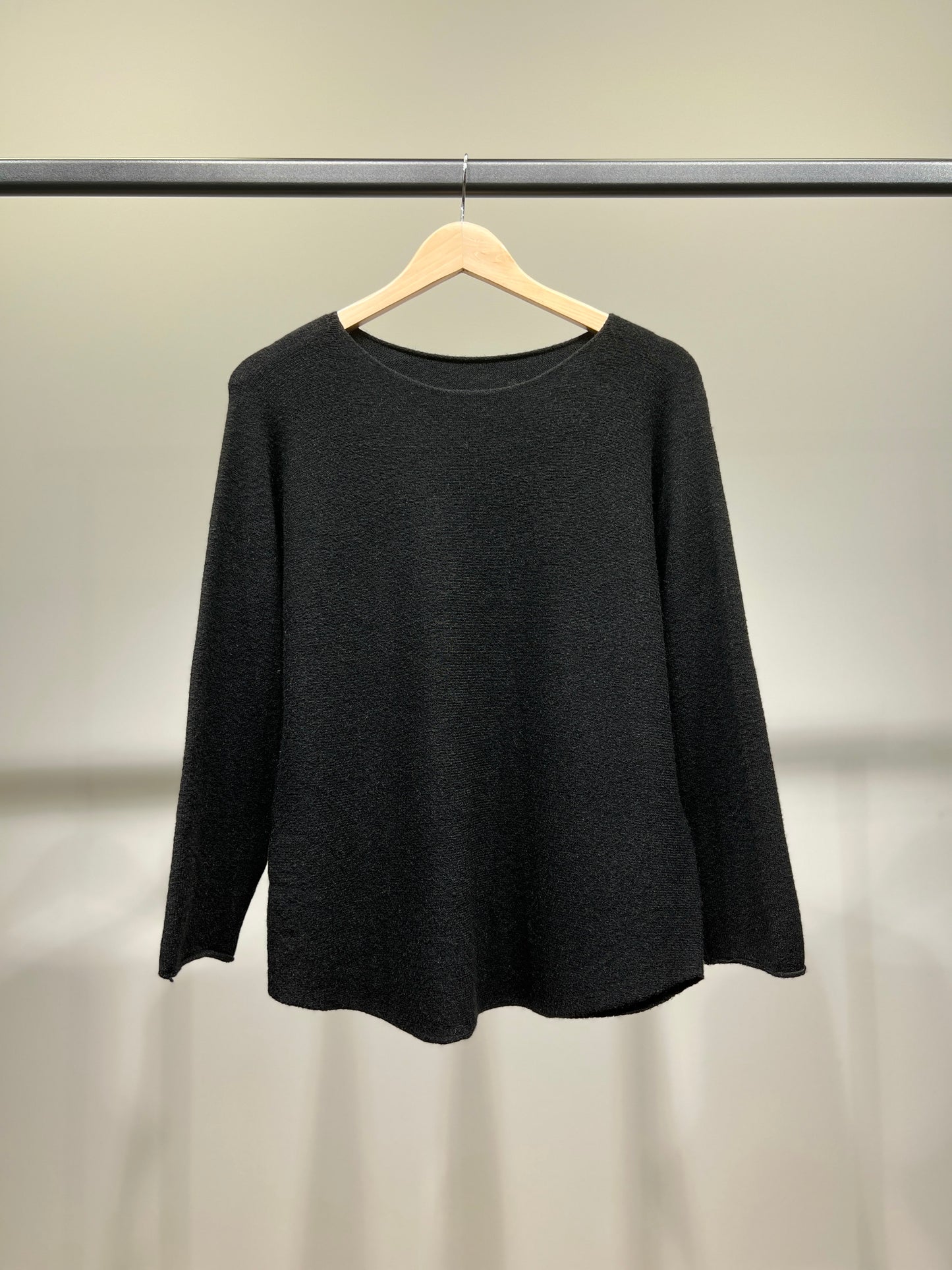Pull En Maille Manche Longue Col Rond Viscose