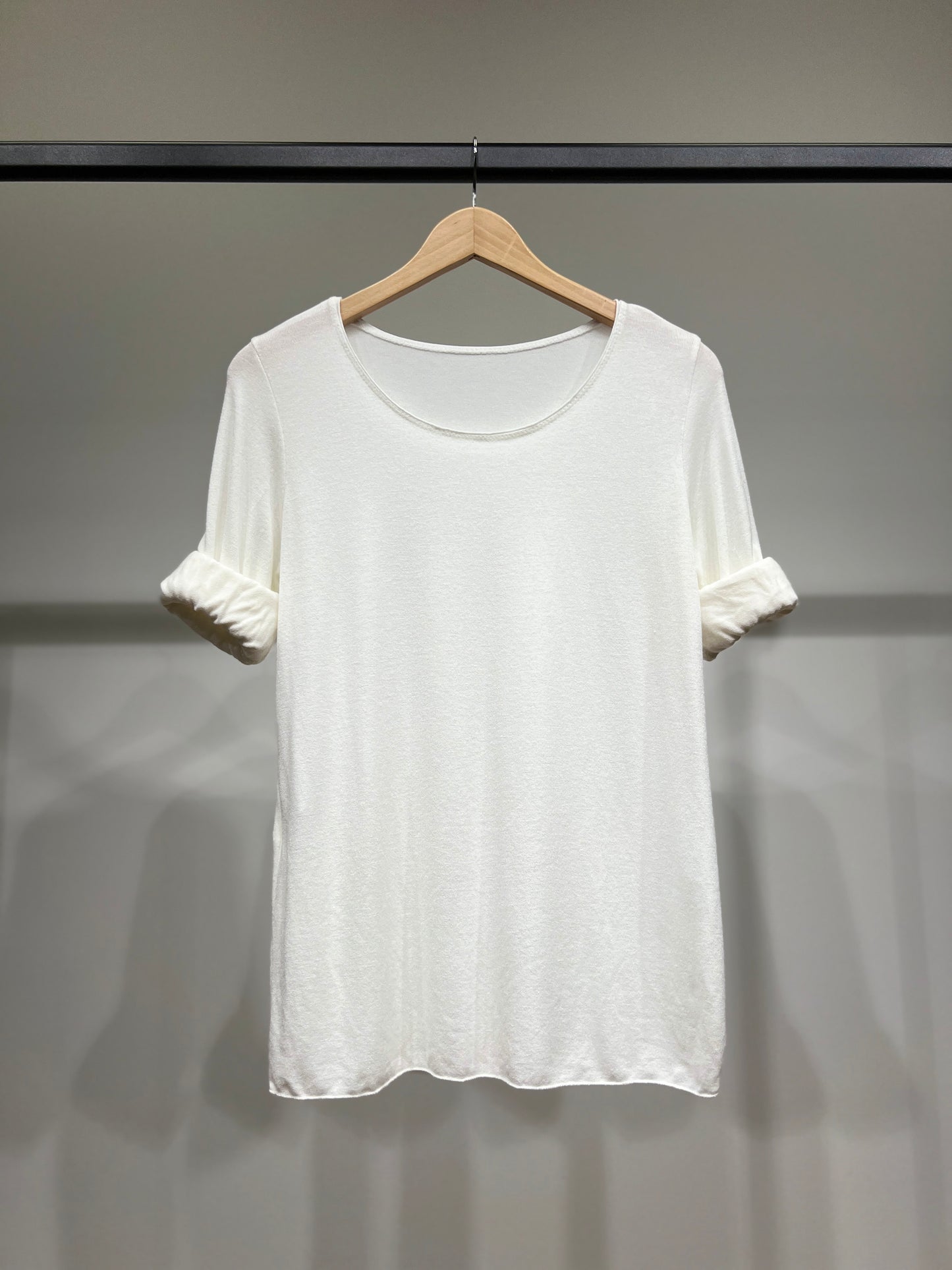 T-Shirt Manche Longue Col Rond 30% Laine 30% Angora