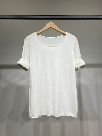 T-Shirt Manche Longue Col Rond 30% Laine 30% Angora