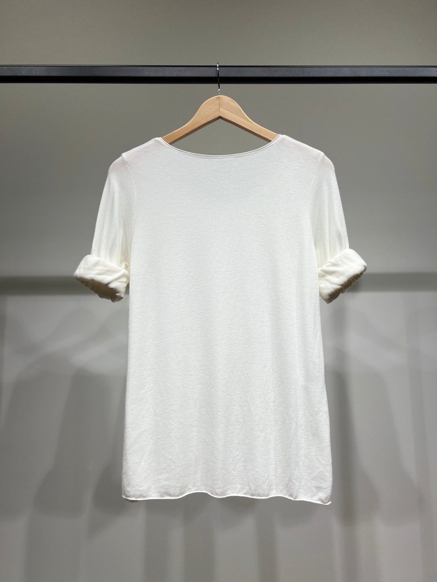 T-Shirt Manche Longue Col Rond 30% Laine 30% Angora