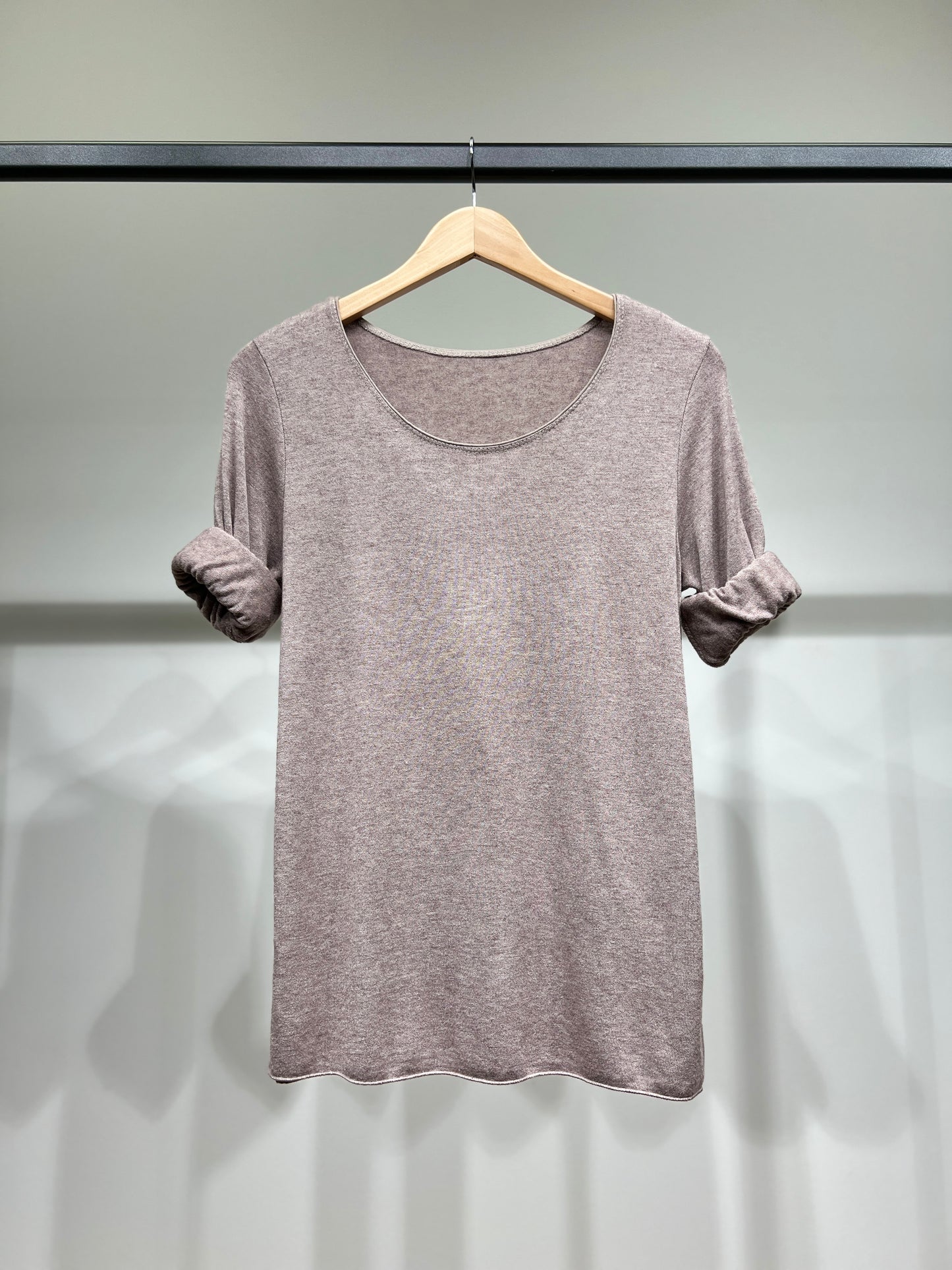 T-Shirt Manche Longue Col Rond 30% Laine 30% Angora