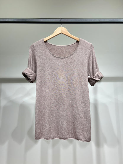 T-Shirt Manche Longue Col Rond 30% Laine 30% Angora