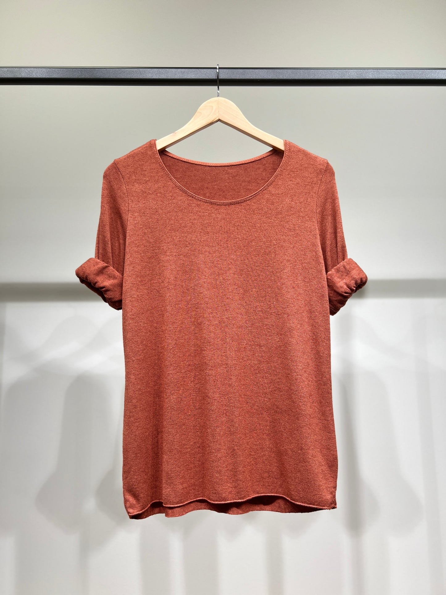 T-Shirt Manche Longue Col Rond 30% Laine 30% Angora