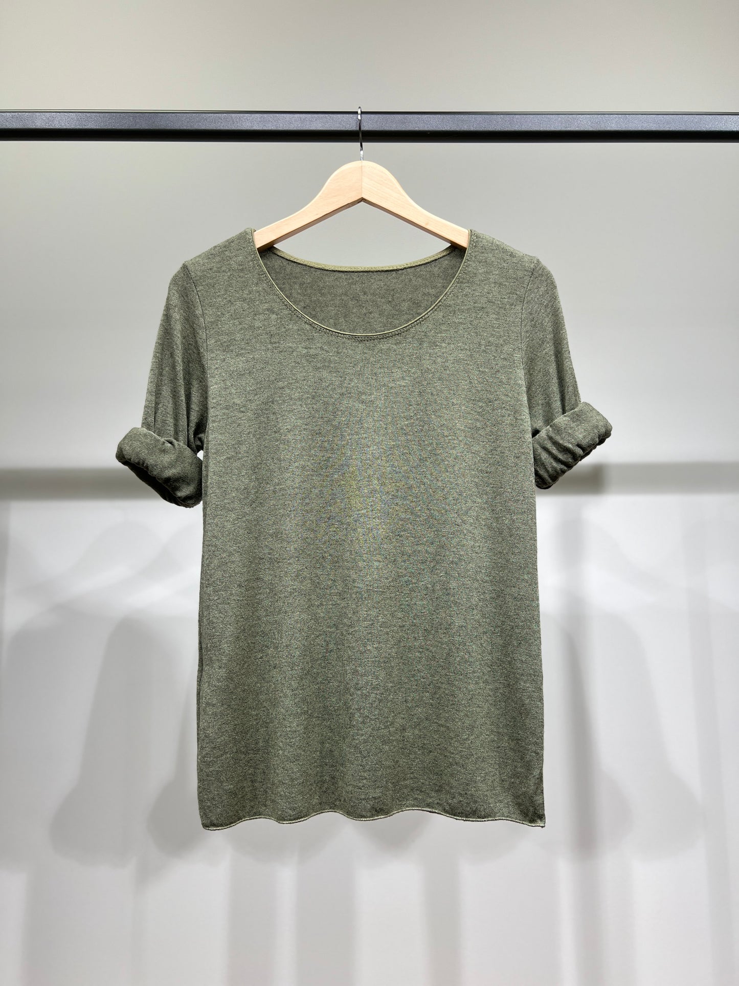 T-Shirt Manche Longue Col Rond 30% Laine 30% Angora