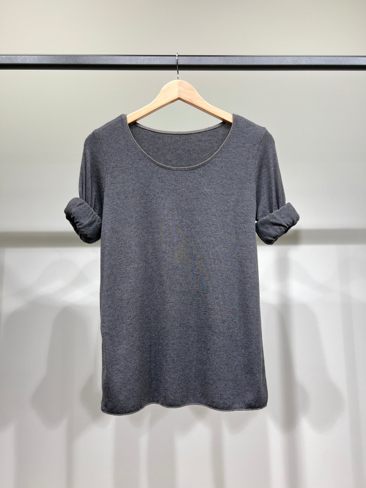 T-Shirt Manche Longue Col Rond 30% Laine 30% Angora