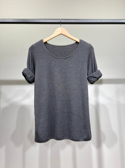 T-Shirt Manche Longue Col Rond 30% Laine 30% Angora