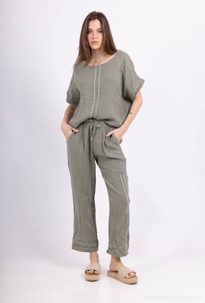 Ensemble Tunique & Pantalon 100% Lin