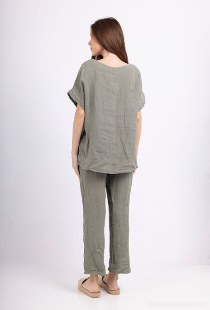 Ensemble Tunique & Pantalon 100% Lin