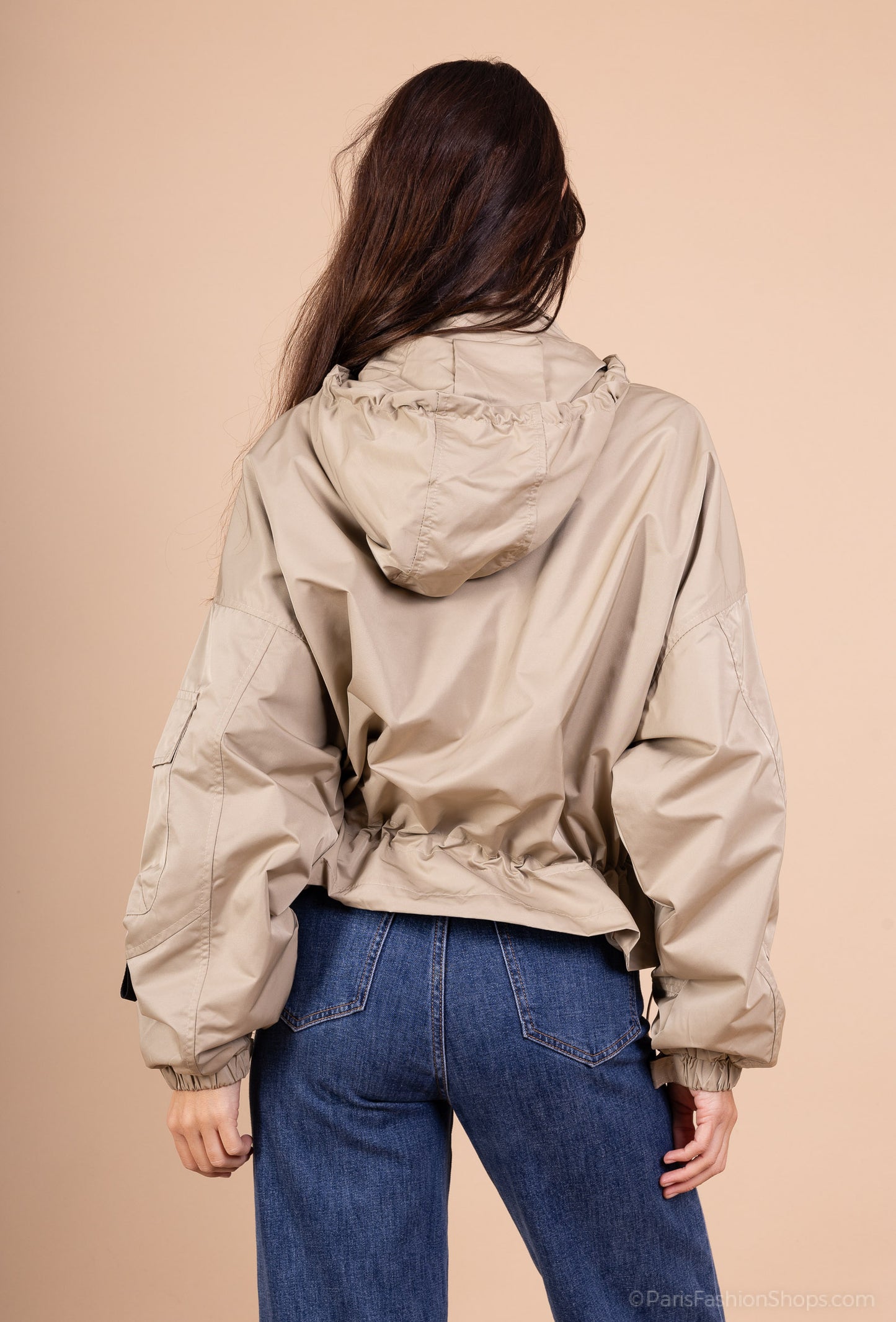 Veste Techwear Imperméable à Capuche Ajustable