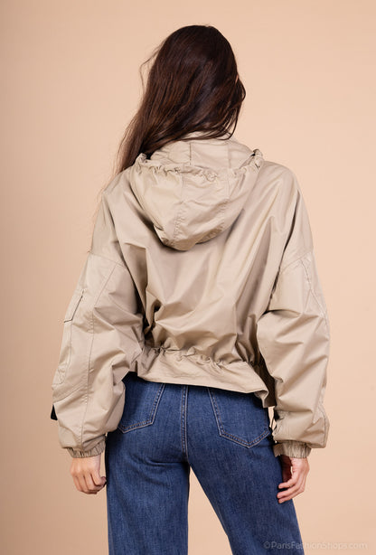 Veste Techwear Imperméable à Capuche Ajustable